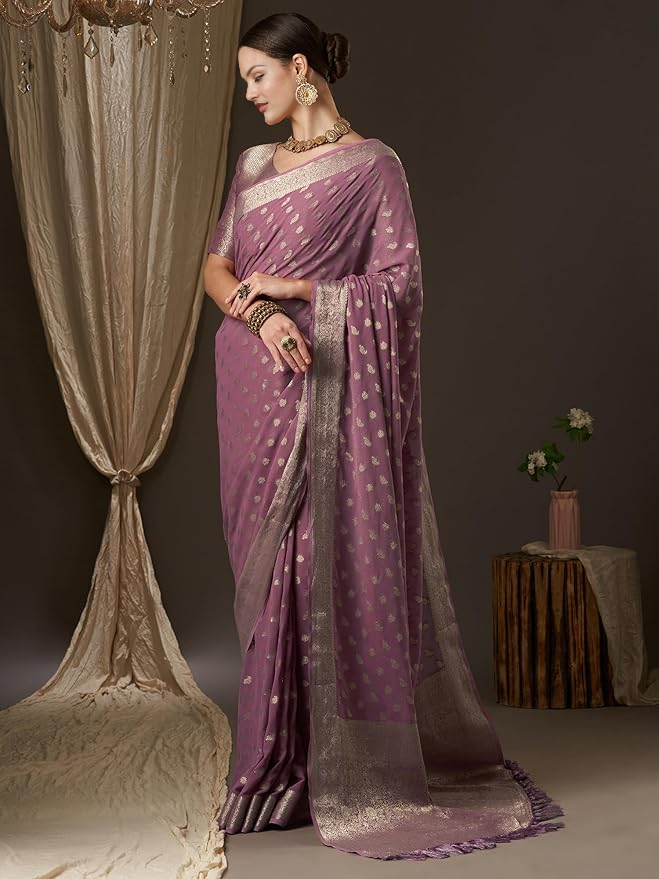 Kuthampully Striped Kasavu Saree - Image 2
