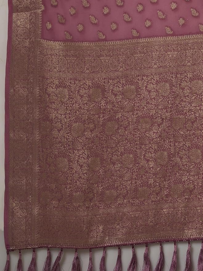 Kuthampully Striped Kasavu Saree - Image 3