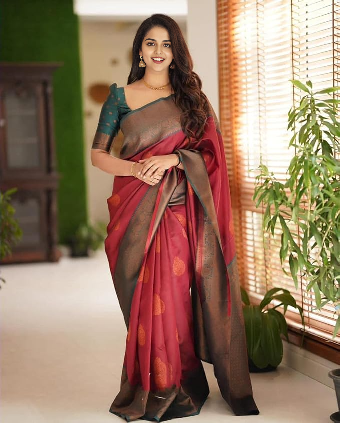 Kasaragod Geometric Multi-Shuttle Cotton Saree