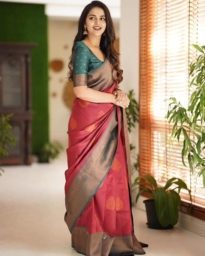 Kasaragod Geometric Multi-Shuttle Cotton Saree - Image 2